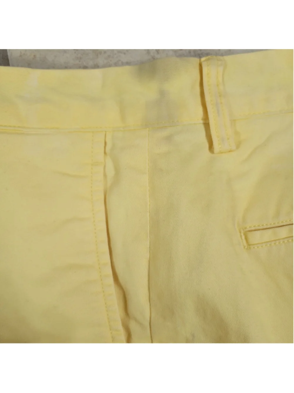 Polo Ralph Lauren Stretch Cotton Twill Chino Yellow Shorts Men 30 Inseam 6 NWT